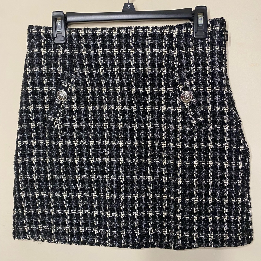 ✨ Woven Plaid Mini Skirt ✨